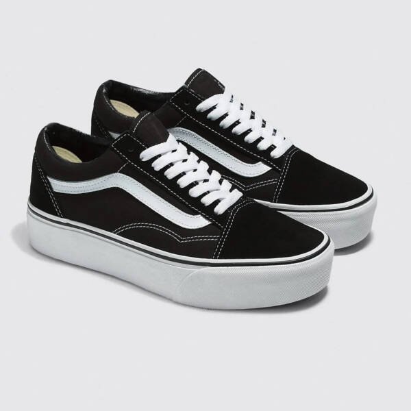 Tênis Vans Old Skool Plataforma Black White - Imagem 2