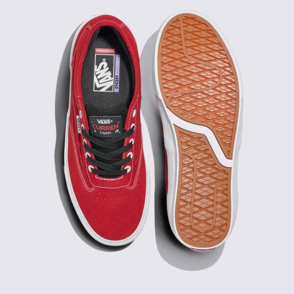 Tênis Vans Curren Caples Skate Red White - Imagem 3