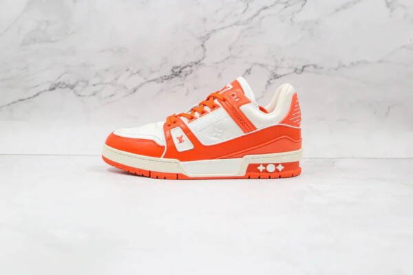 Louis Vuitton Trainer Monogram Denim Orange - Imagem 2