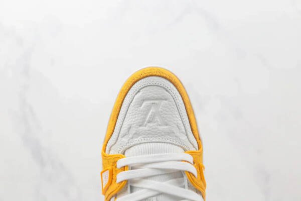 Louis Vuitton Trainer Yellow Monogram Denim White - Imagem 3