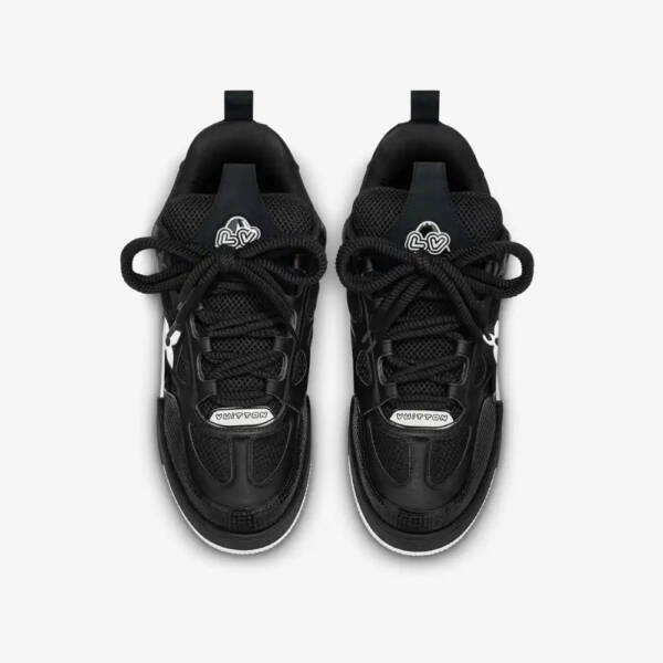 Louis Vuitton LV Skate Sneaker Black White - Imagem 3