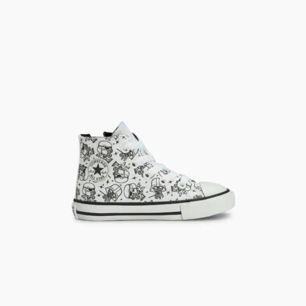 Tênis All Star: Converse X Star Wars Chuck Taylor All Star Side Zip Criança Cano Alto Branco