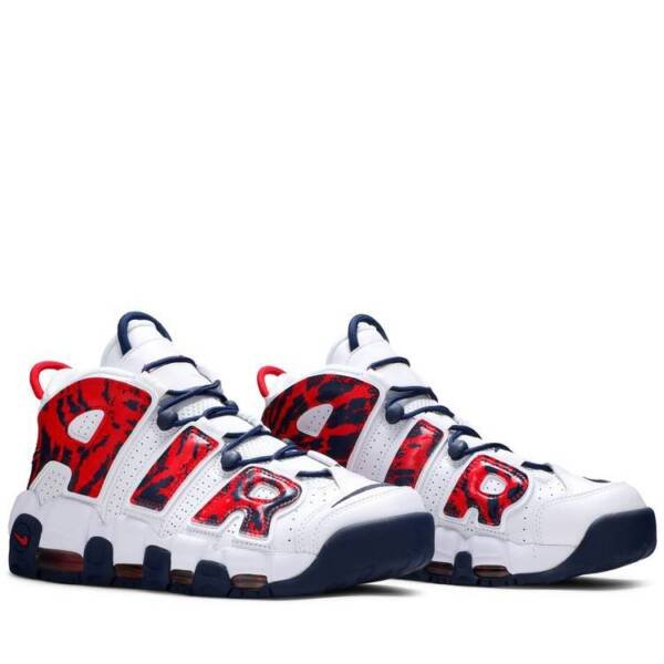 Tênis Nike Air More Uptempo 'Red Navy Camo'